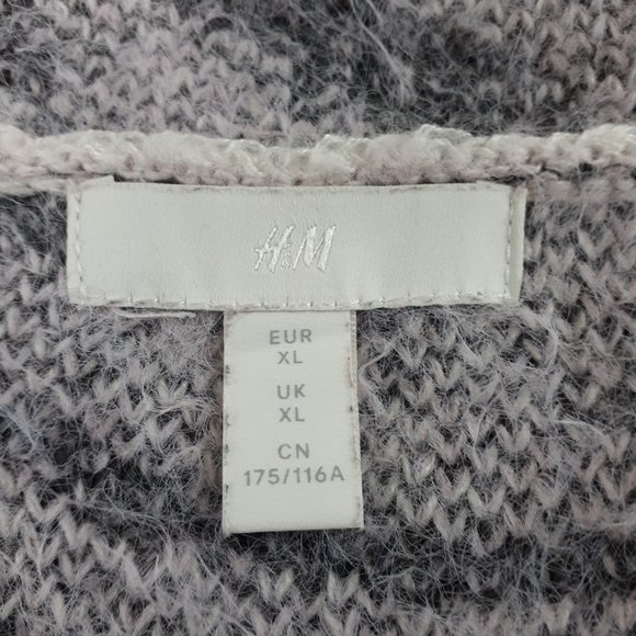 H&M Pink Zebra Pattern Fuzzy Turtleneck Sweater - Picture 10 of 13